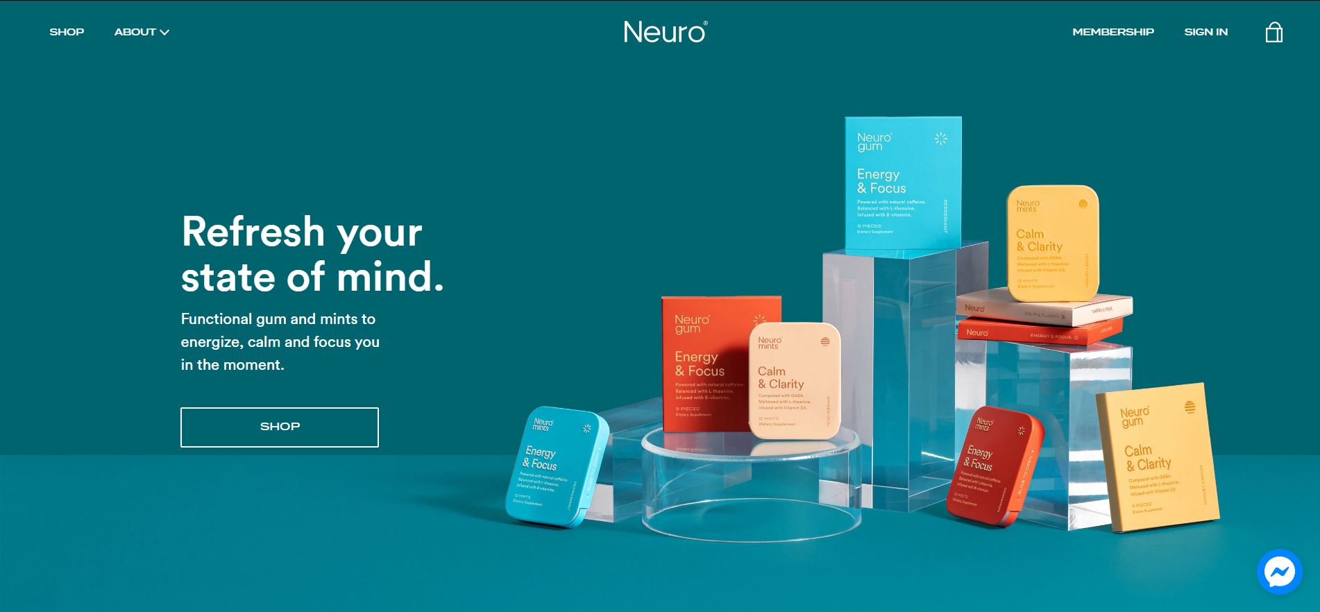 Neuro website screenshot
