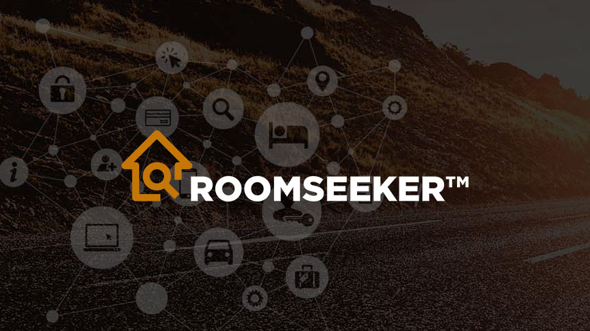 Roomseeker logo superimposed on image of a road