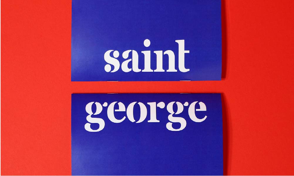 Saint George Stencil Font