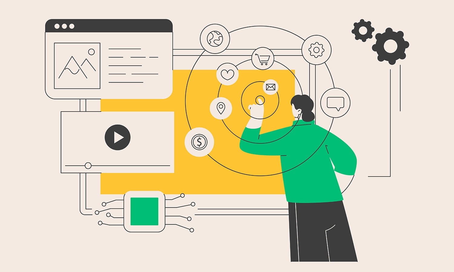 UX process illustration