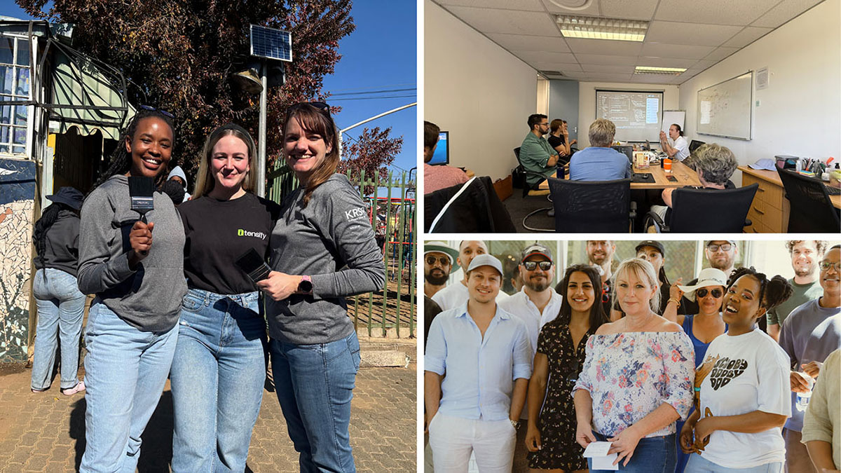 Group of Itensity and KRS colleagues working together